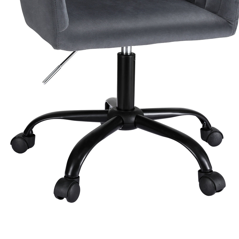 Marlook Office Chair Velvet Seat Dark Grey