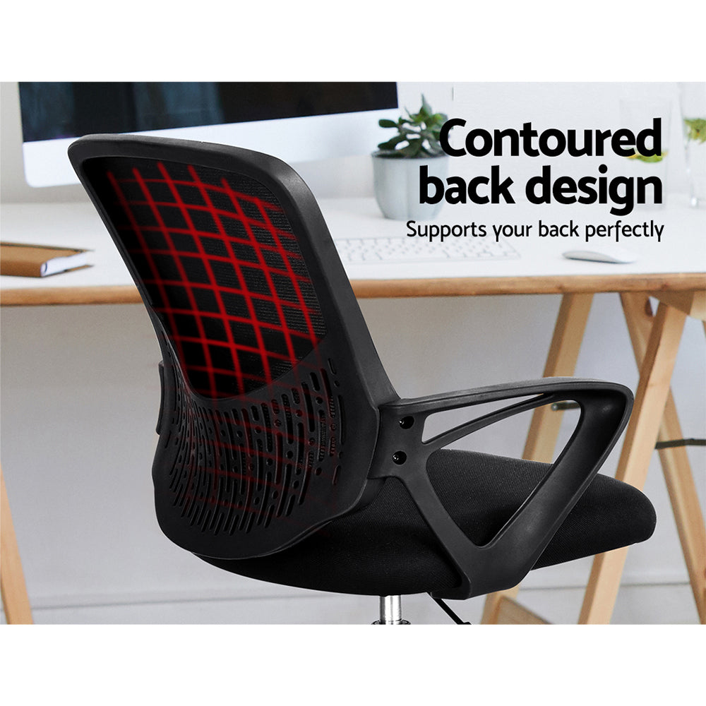 Marlook Office Chair Drafting Stool Computer Standing Desk Mesh Chairs Black