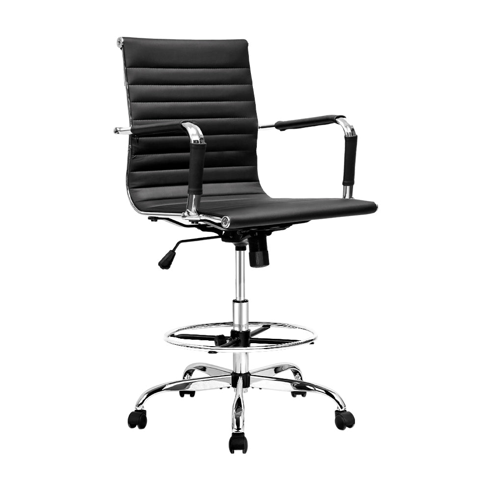 Marlook Office Chair Drafting Stool Leather Chairs Black