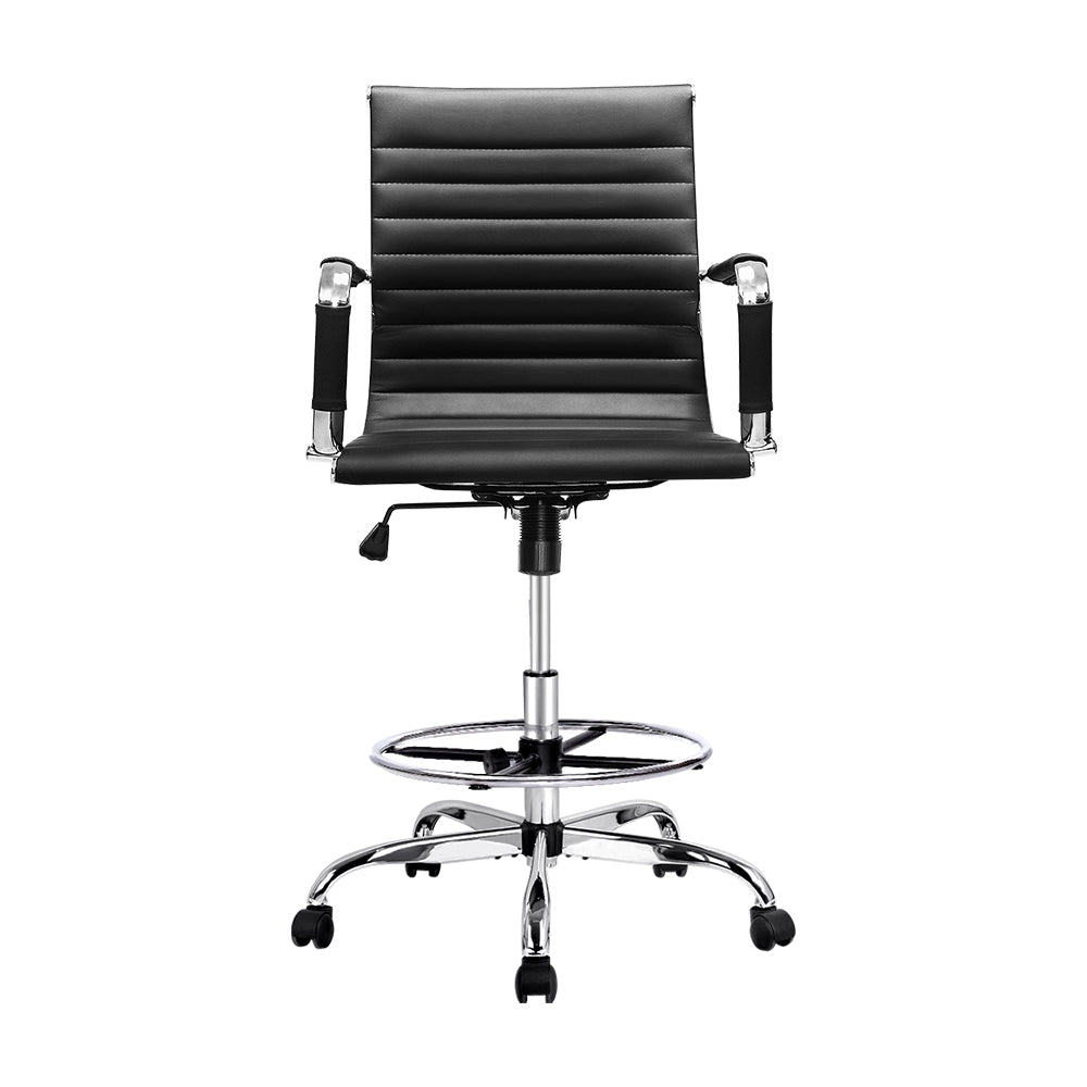 Marlook Office Chair Drafting Stool Leather Chairs Black