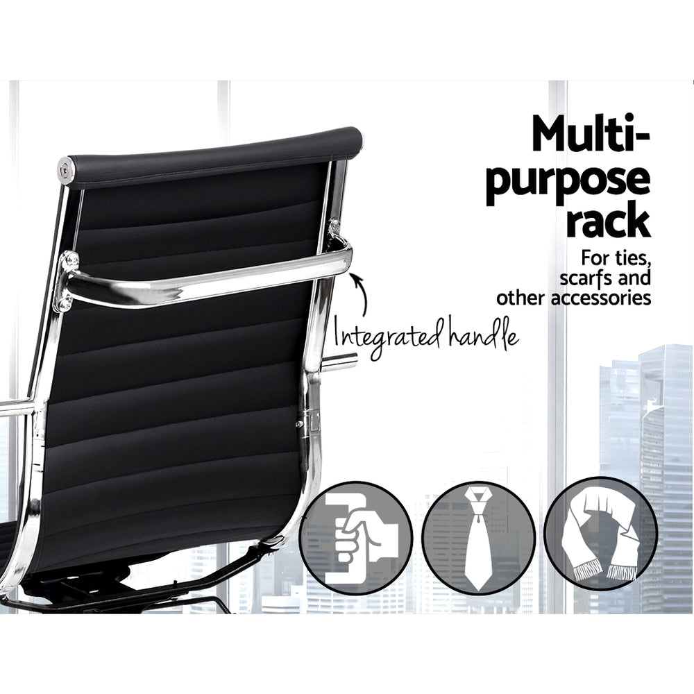 Marlook Office Chair Drafting Stool Leather Chairs Black