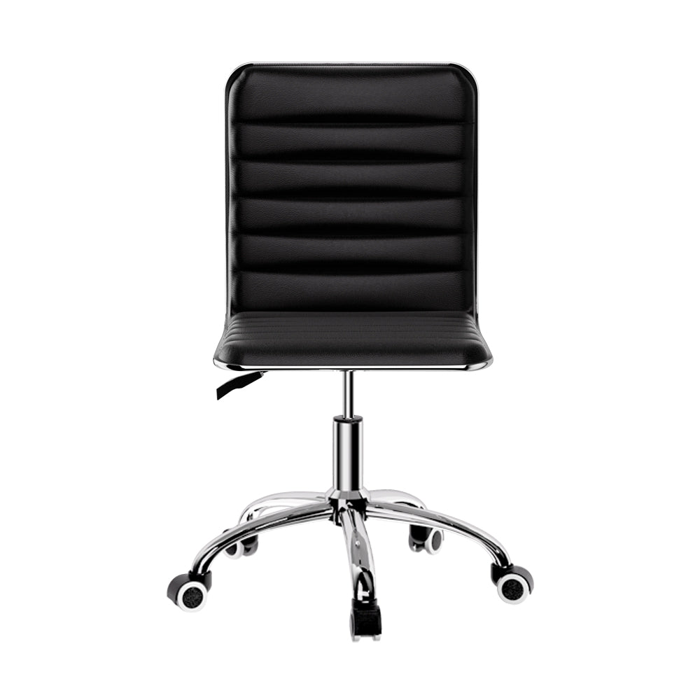 Marlook Office Chair Conference Chairs PU Leather Low Back Black