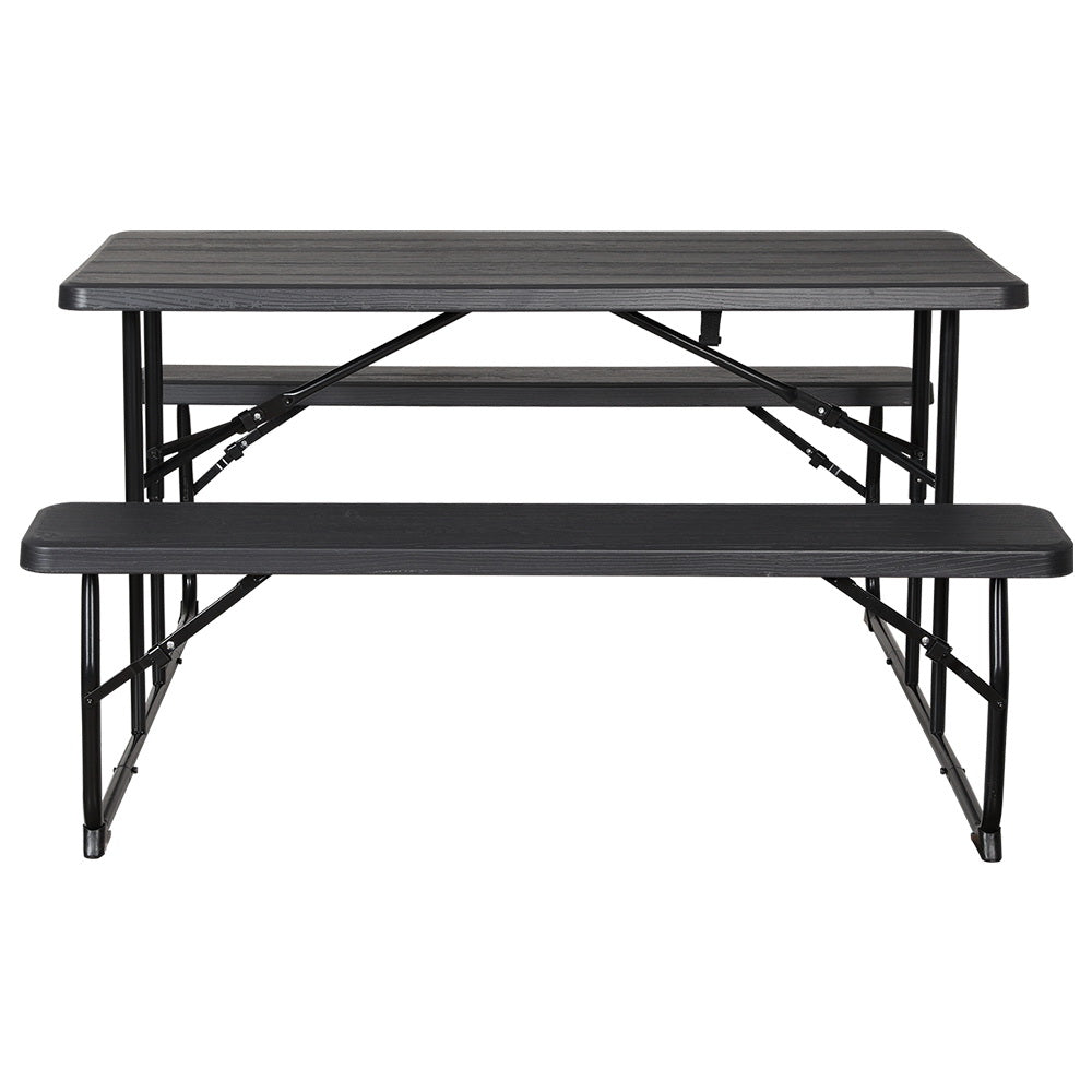Marlook 3 PCS Outdoor Furniture Dining Set Lounge Setting Patio HDPE Bench