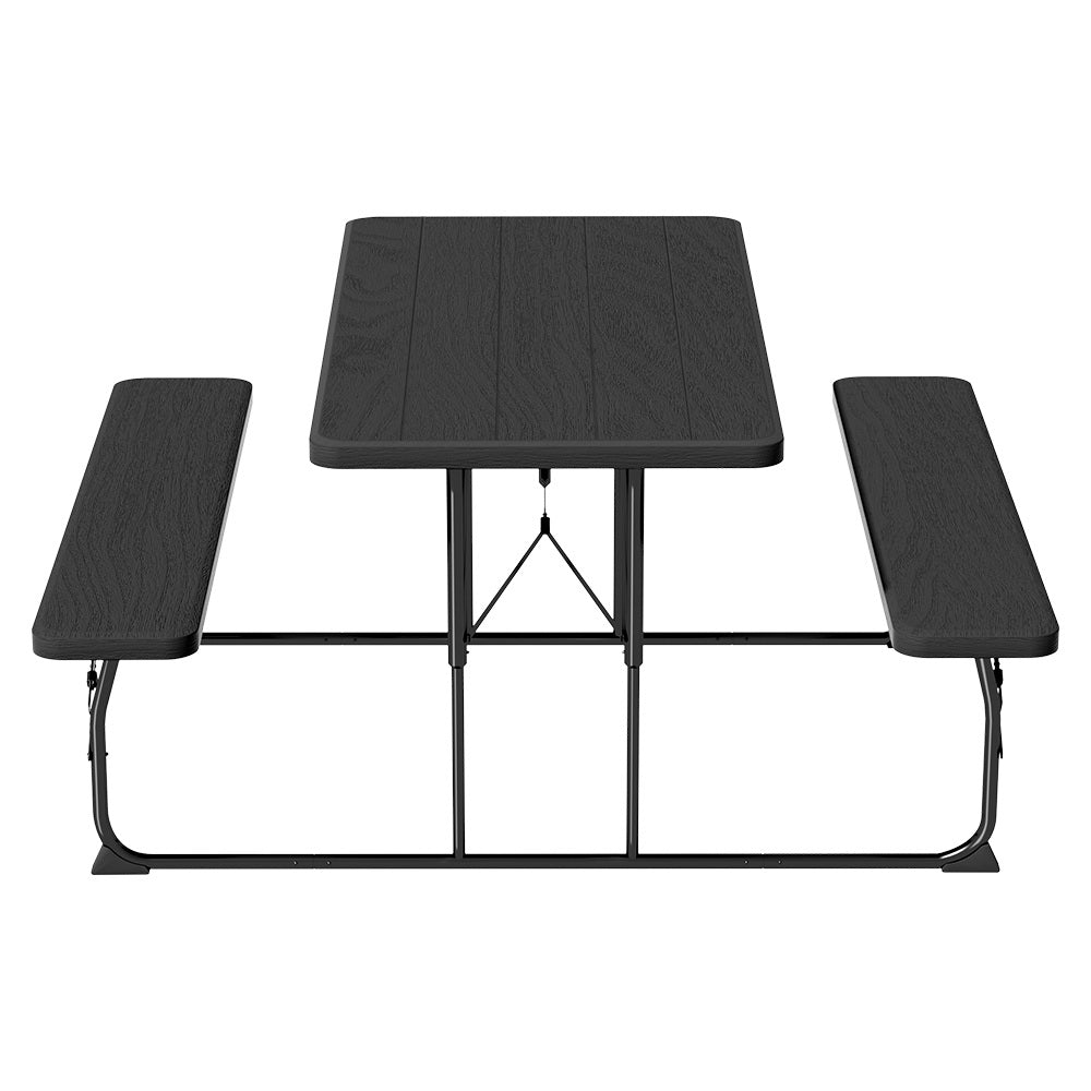 Marlook 3 PCS Outdoor Furniture Dining Set Lounge Setting Patio HDPE Bench