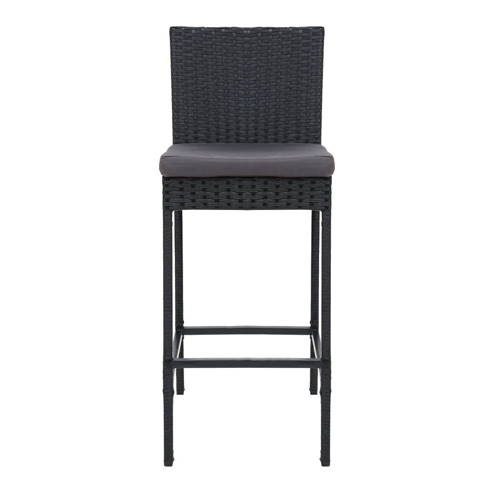 Marlook 2-Piece Outdoor Bar Stools Dining Chair Bar Stools Rattan Furniture