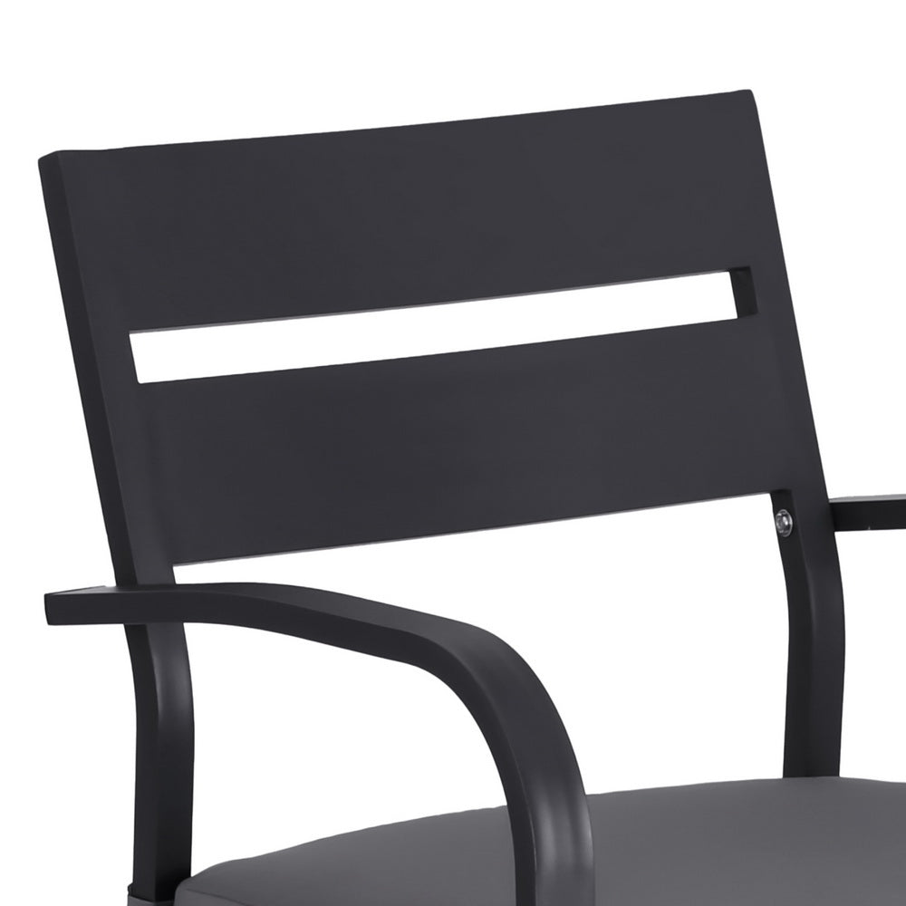 Marlook Outdoor Bar Set 5-Piece Patio Dining Chairs Aluminium Table Stools