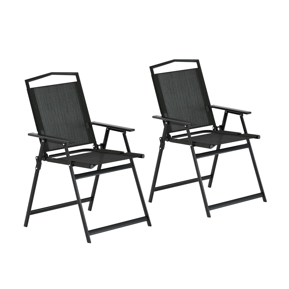 Marlook Outdoor Chairs Portable Folding Camping Chair Steel Patio Furniture