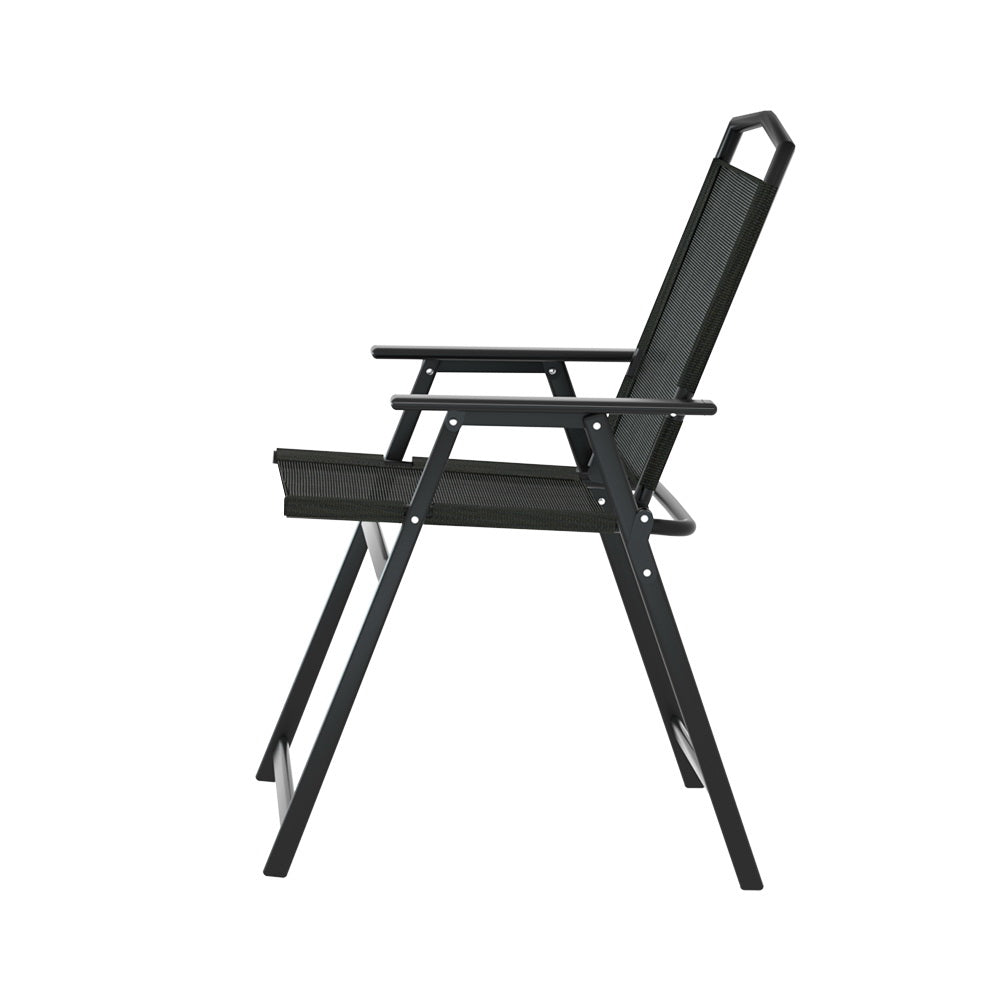 Marlook Outdoor Chairs Portable Folding Camping Chair Steel Patio Furniture