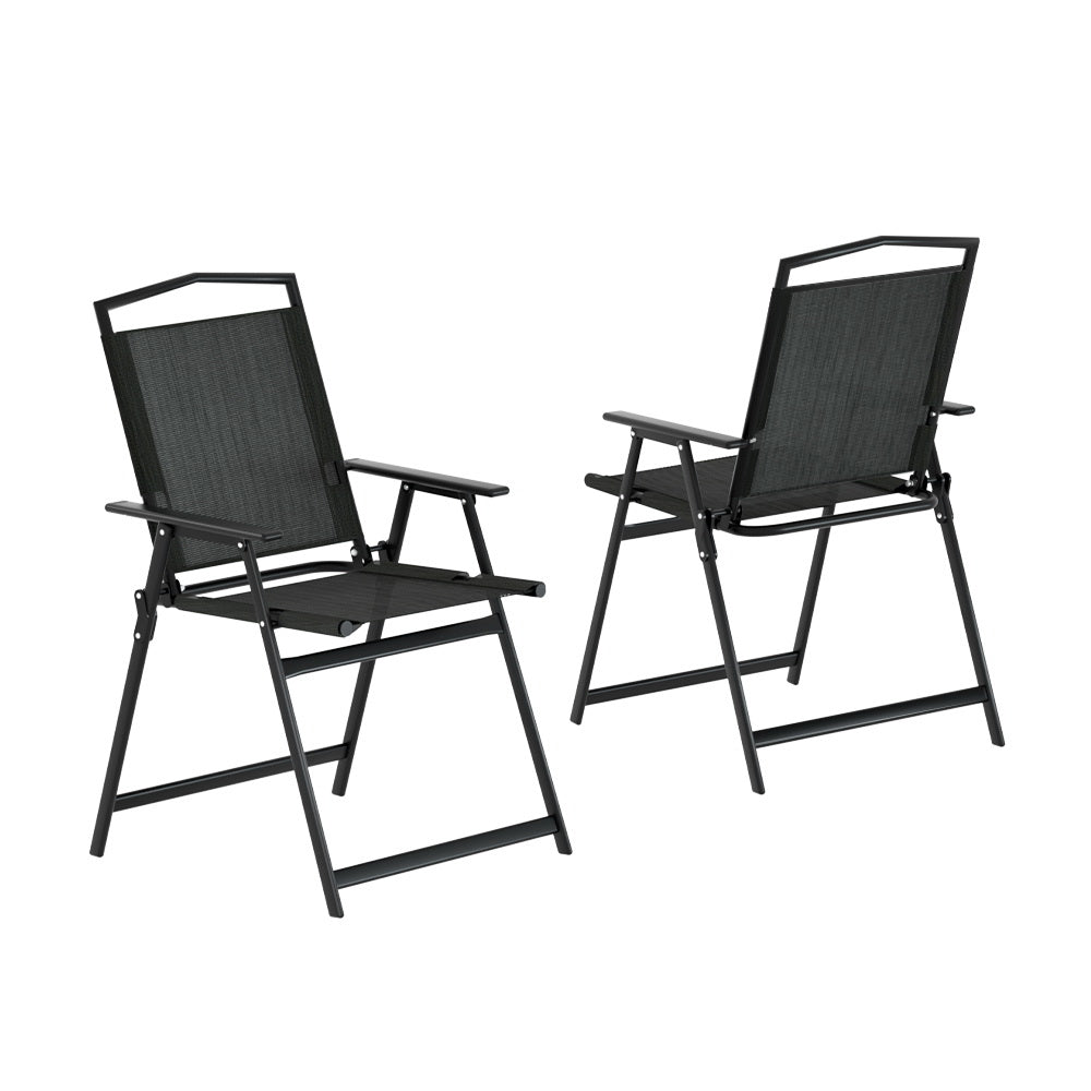 Marlook Outdoor Chairs Portable Folding Camping Chair Steel Patio Furniture