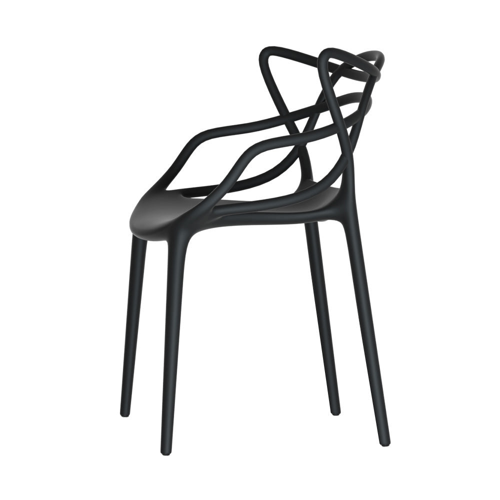 Marlook 4PC Outdoor Dining Chairs PP Portable Stackable Chair Patio Furniture