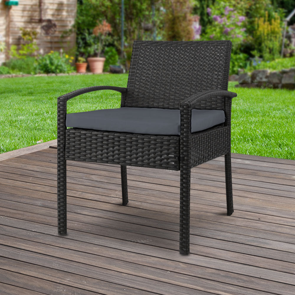 Marlook Outdoor Dining Chairs Patio Furniture Rattan Lounge Chair Cushion Felix