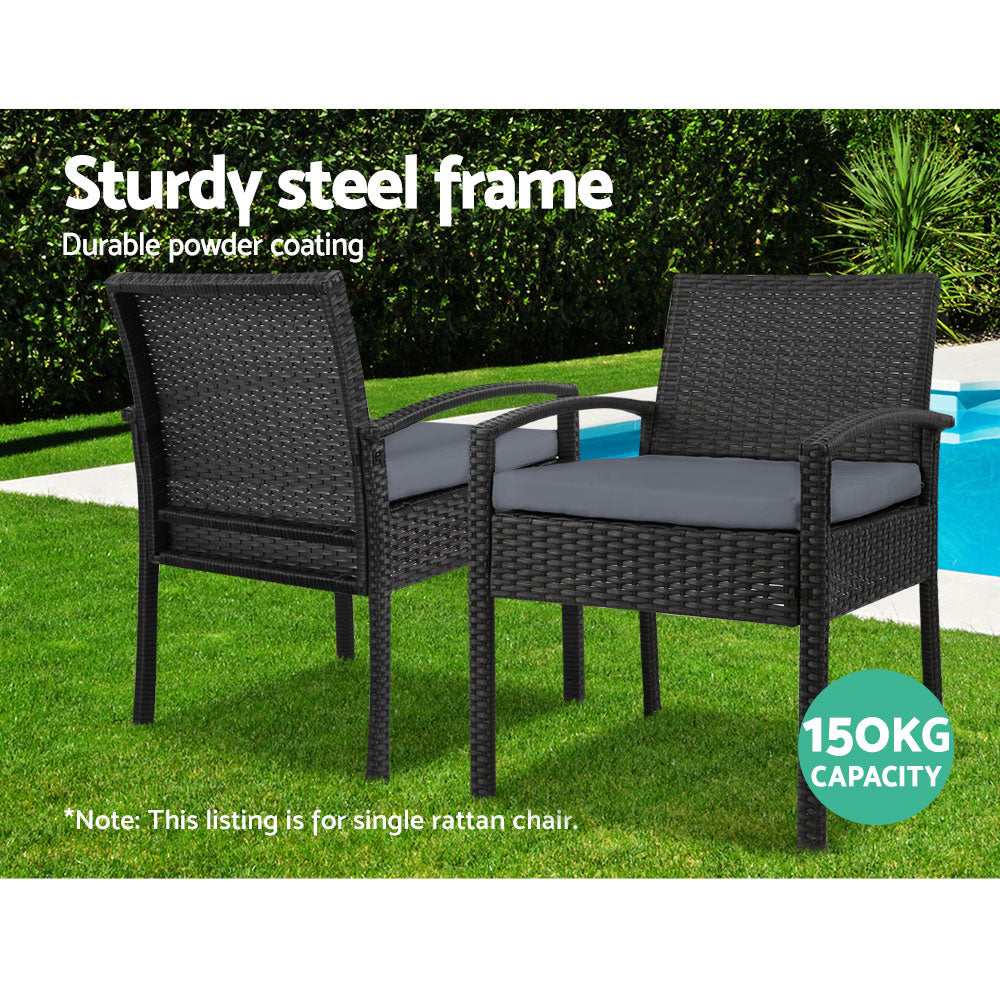 Marlook Outdoor Dining Chairs Patio Furniture Rattan Lounge Chair Cushion Felix