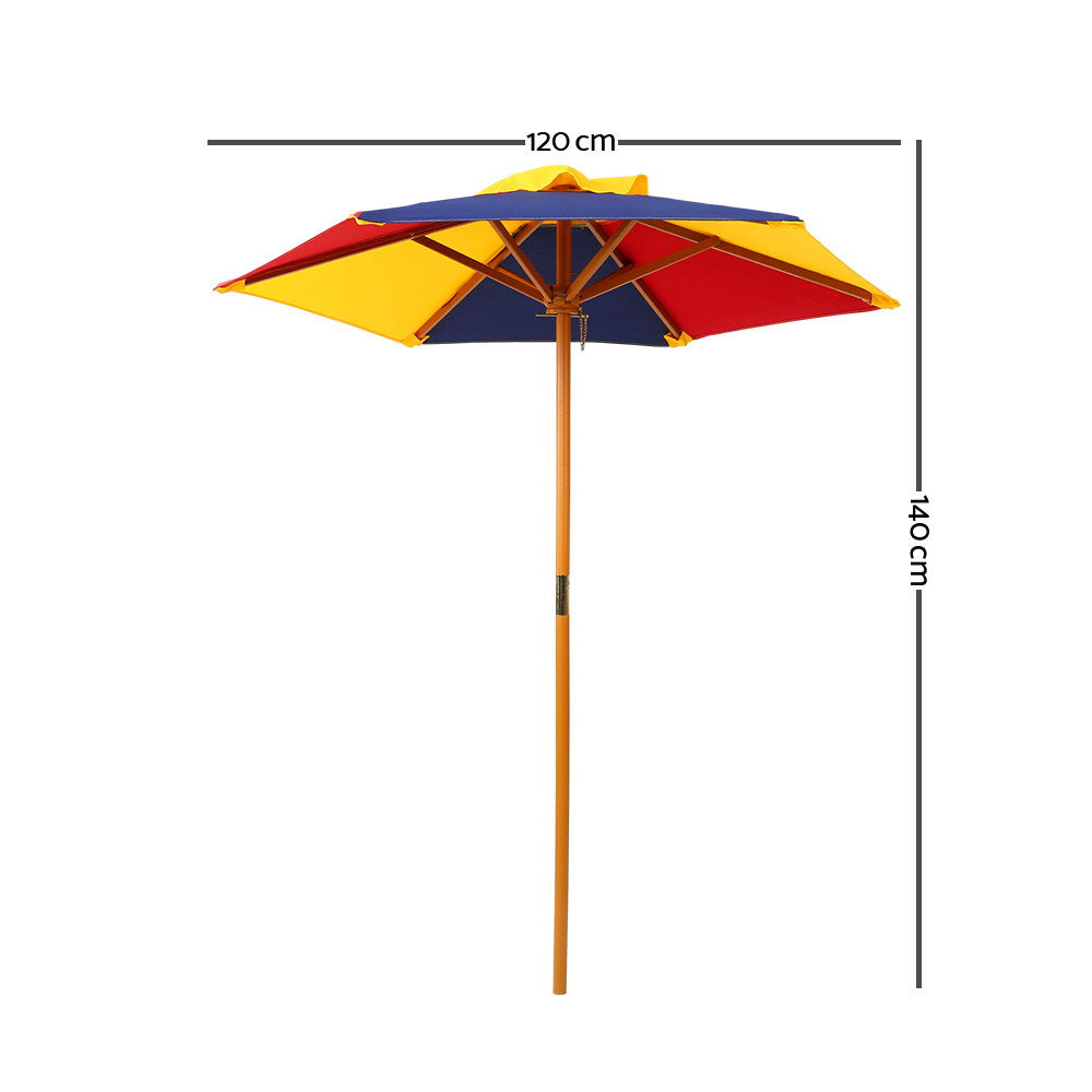 Marlook Kids Wooden Picnic Table Set with Umbrella