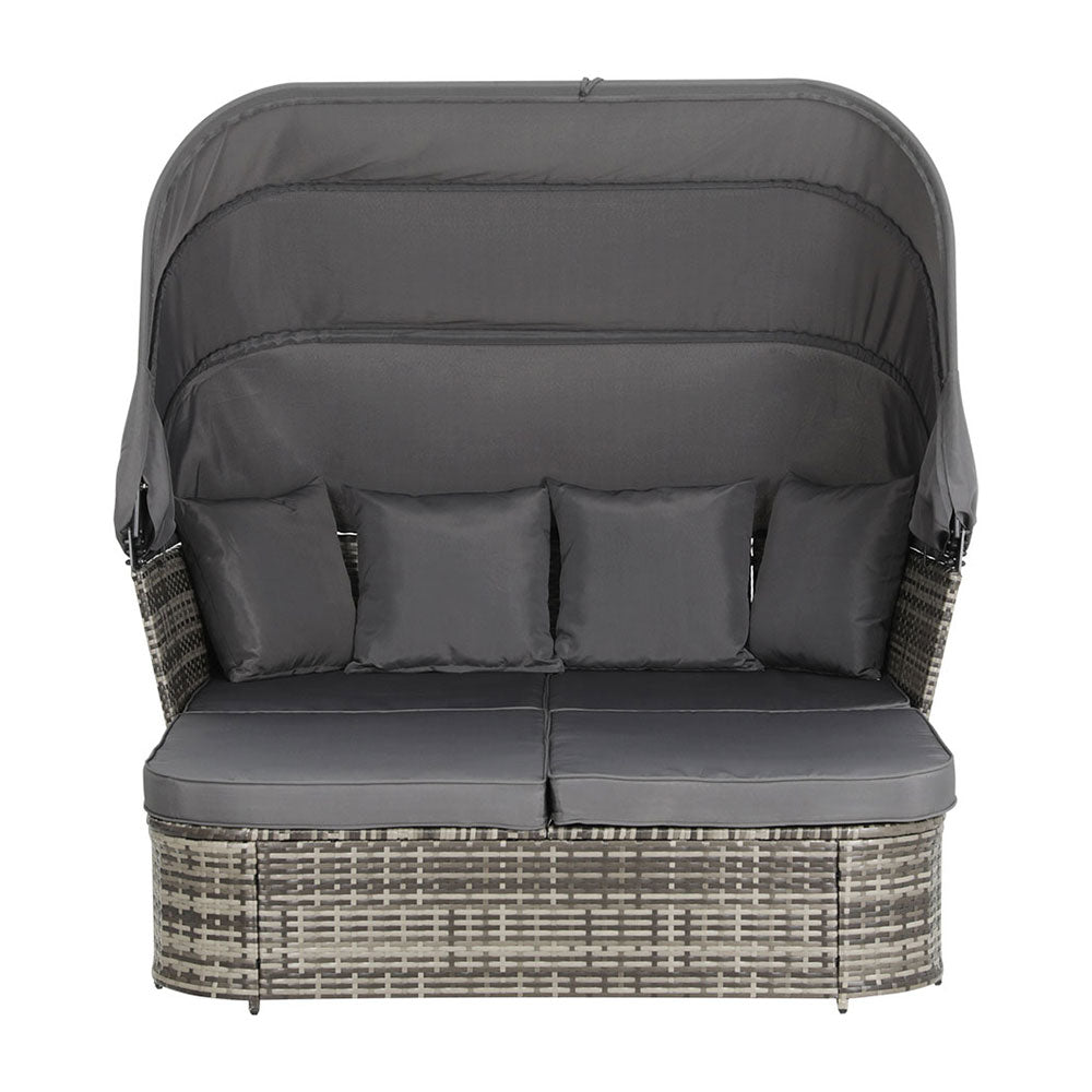 Marlook Outdoor Sun Lounge Setting Patio Furniture Wicker Sofa Garden Day Bed