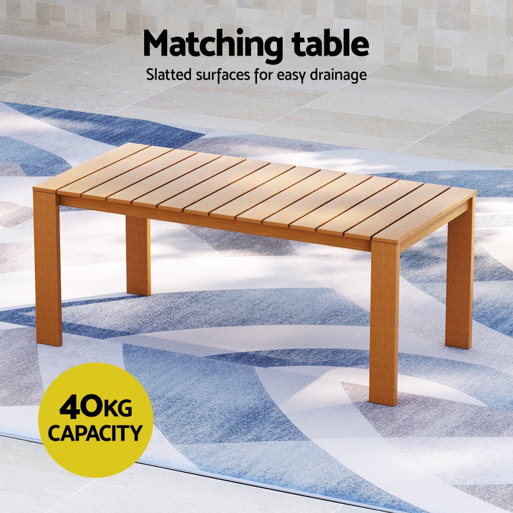 Marlook 5-Seater Outdoor Sofa Set Wooden Lounge Setting 6PCS