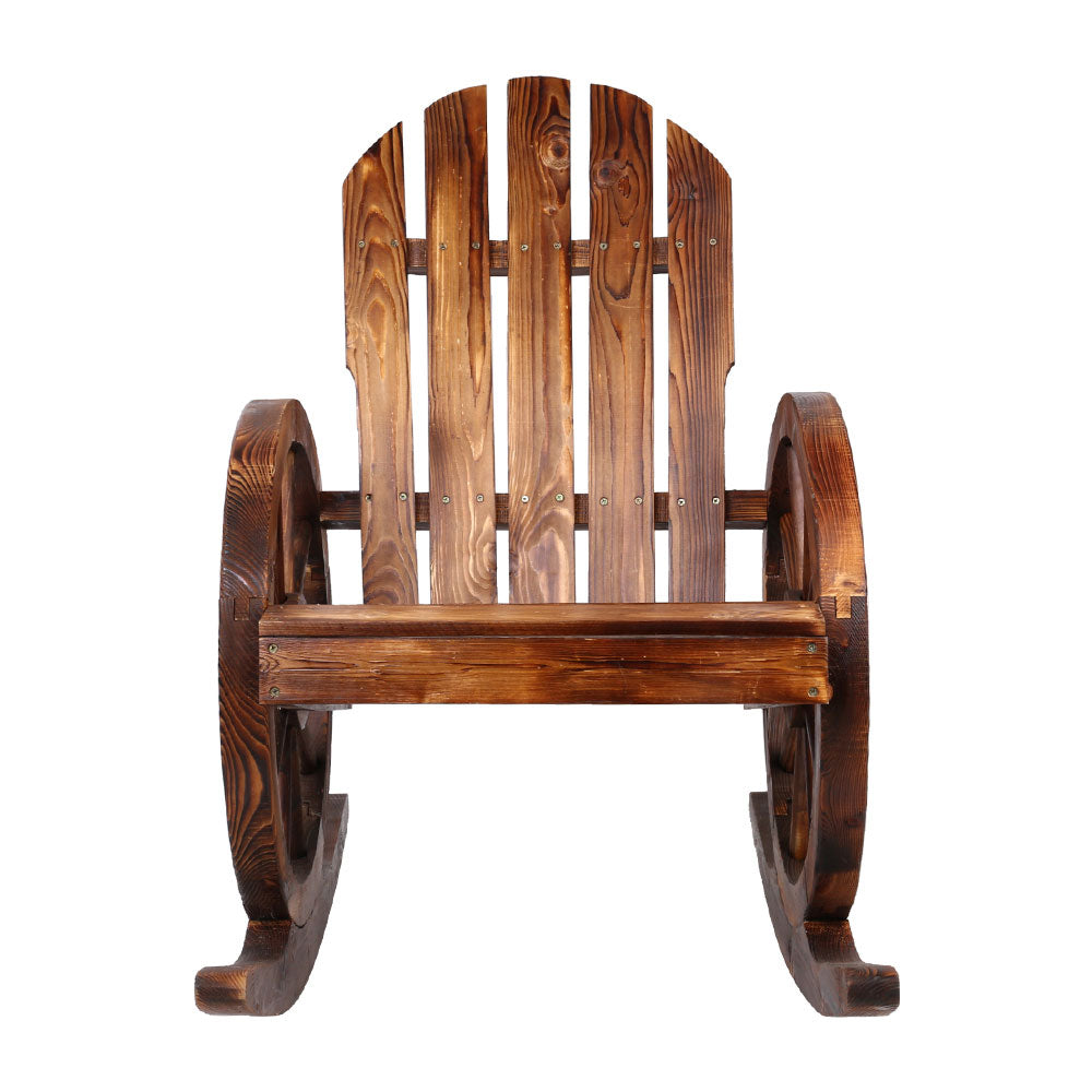 Marlook Wagon Wheels Rocking Chair - Brown