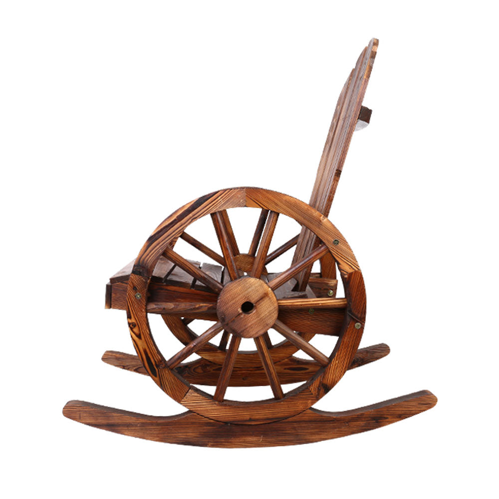Marlook Wagon Wheels Rocking Chair - Brown