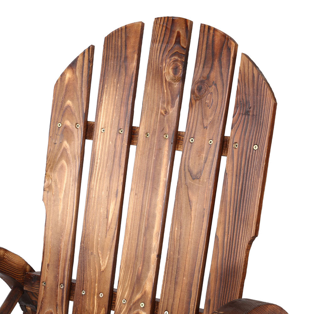 Marlook Wagon Wheels Rocking Chair - Brown