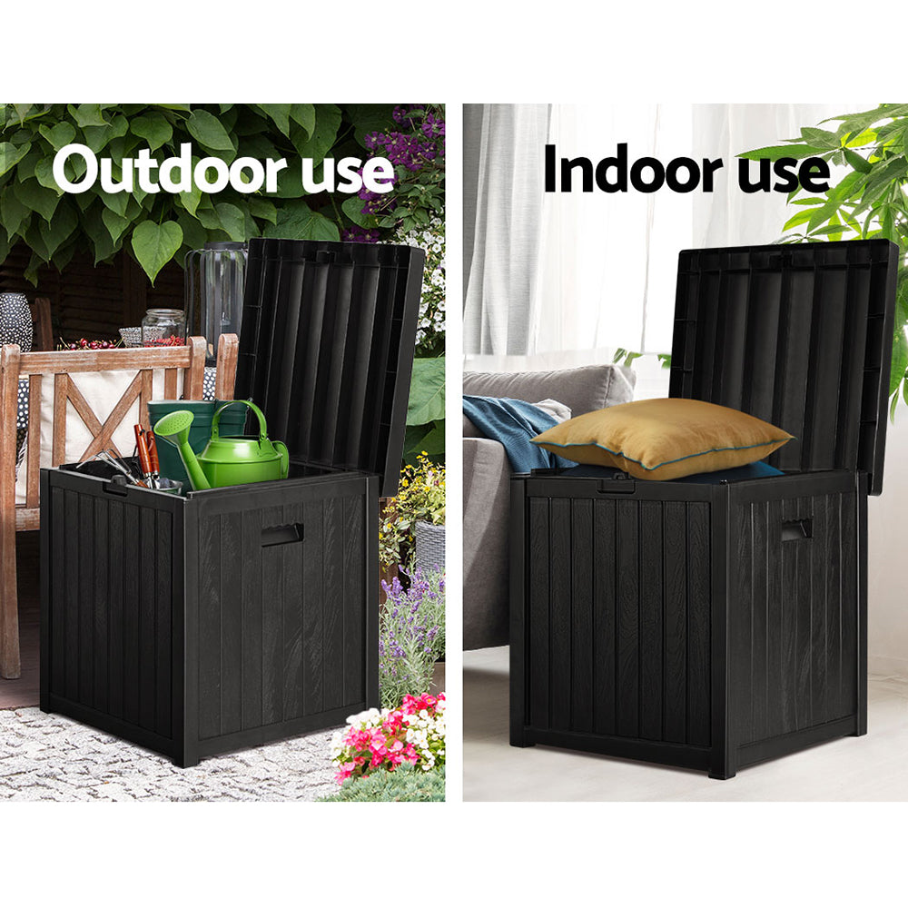 Marlook Outdoor Storage Box 195L Bench Seat Garden Deck Toy Tool Sheds