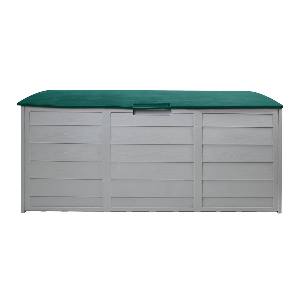 Marlook Outdoor Storage Box 290L Lockable Organiser Garden Deck Shed Tool Green