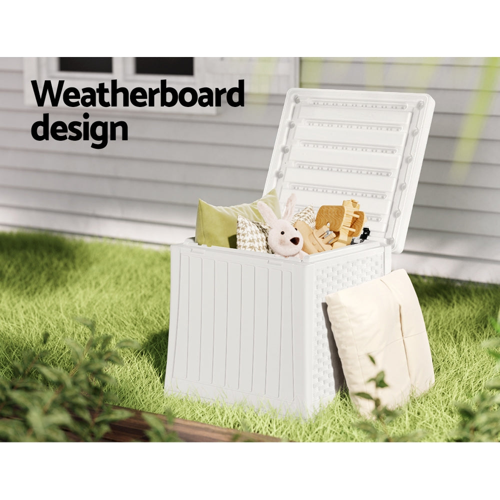 Marlook Outdoor Storage Box 56L Container Lockable Indoor Garden Toy Tool Shed