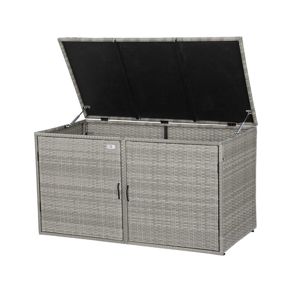 Marlook Outdoor Storage Cabinet Box Deck Wicker Shelf Chest Garden Shed Tools
