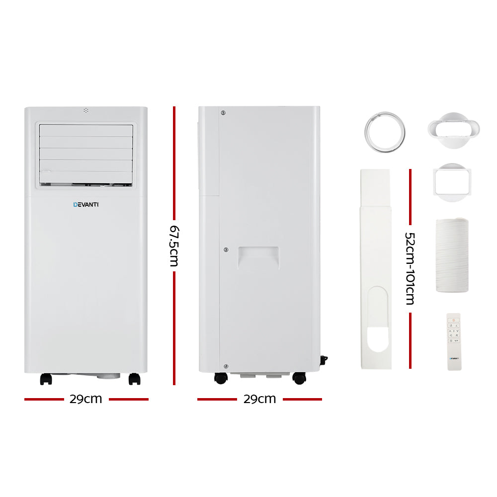 Marlook Portable Air Conditioner 7000BTU Cooling Mobile Fan Cooler Dehumidifier