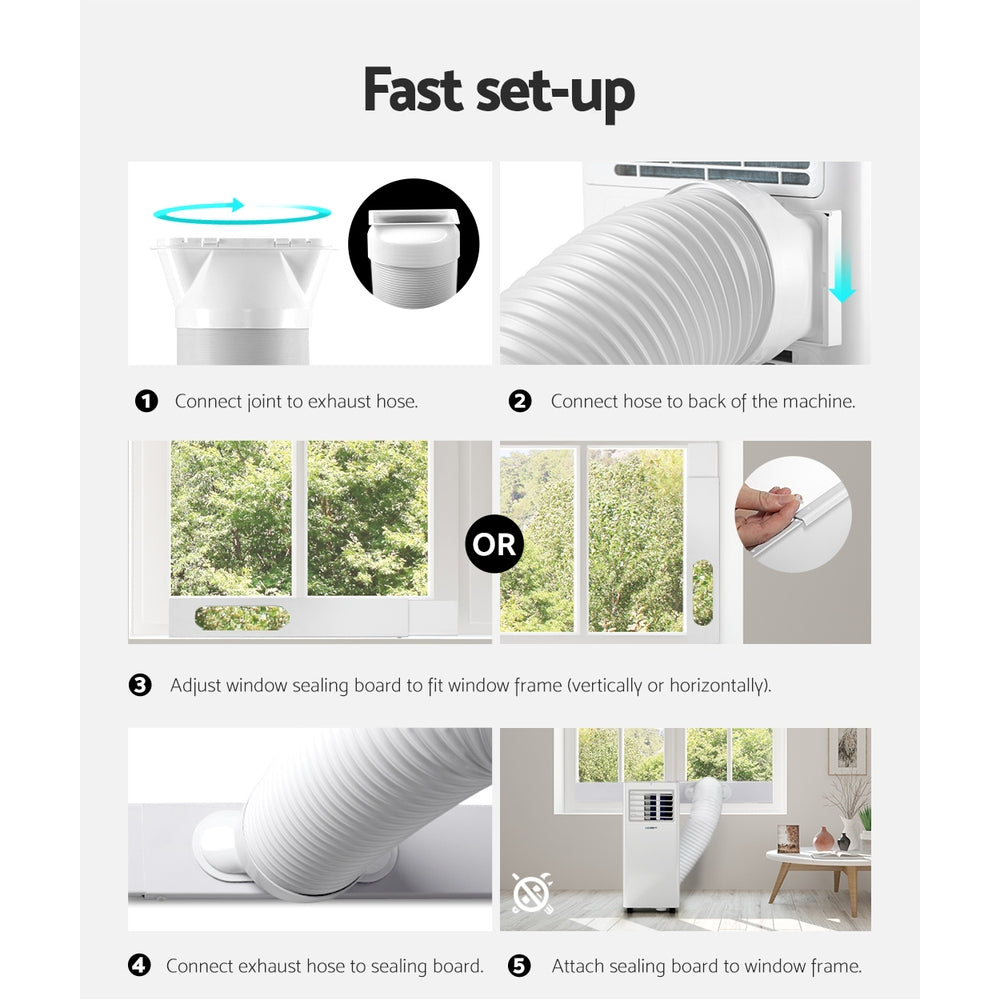 Marlook Portable Air Conditioner 7000BTU Cooling Mobile Fan Cooler Dehumidifier