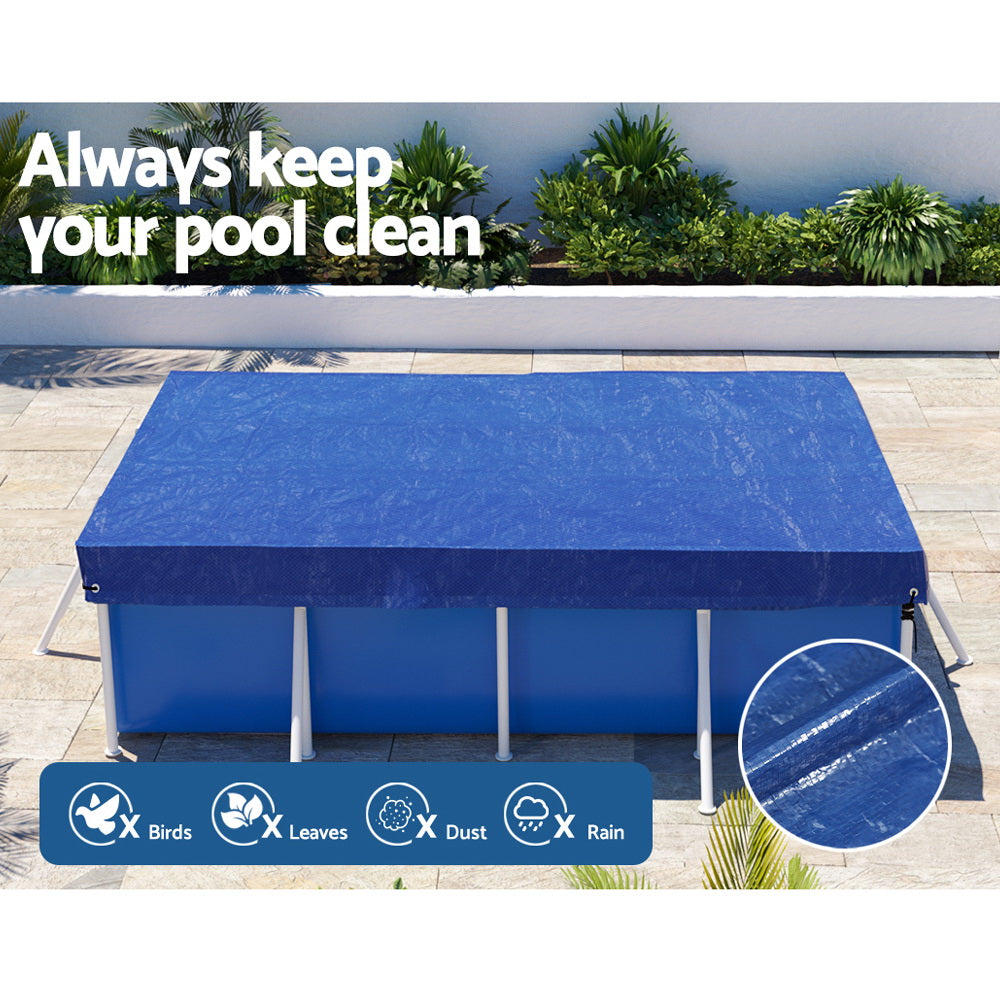 Marlook Pool Cover 3x2m Above-ground Swimming Pool Blanket Blue