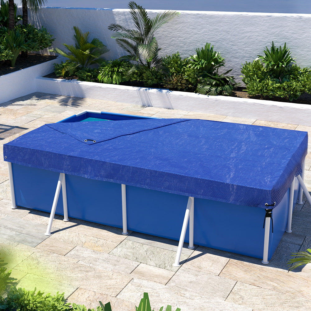 Marlook Pool Cover 3x2m Above-ground Swimming Pool Blanket Blue