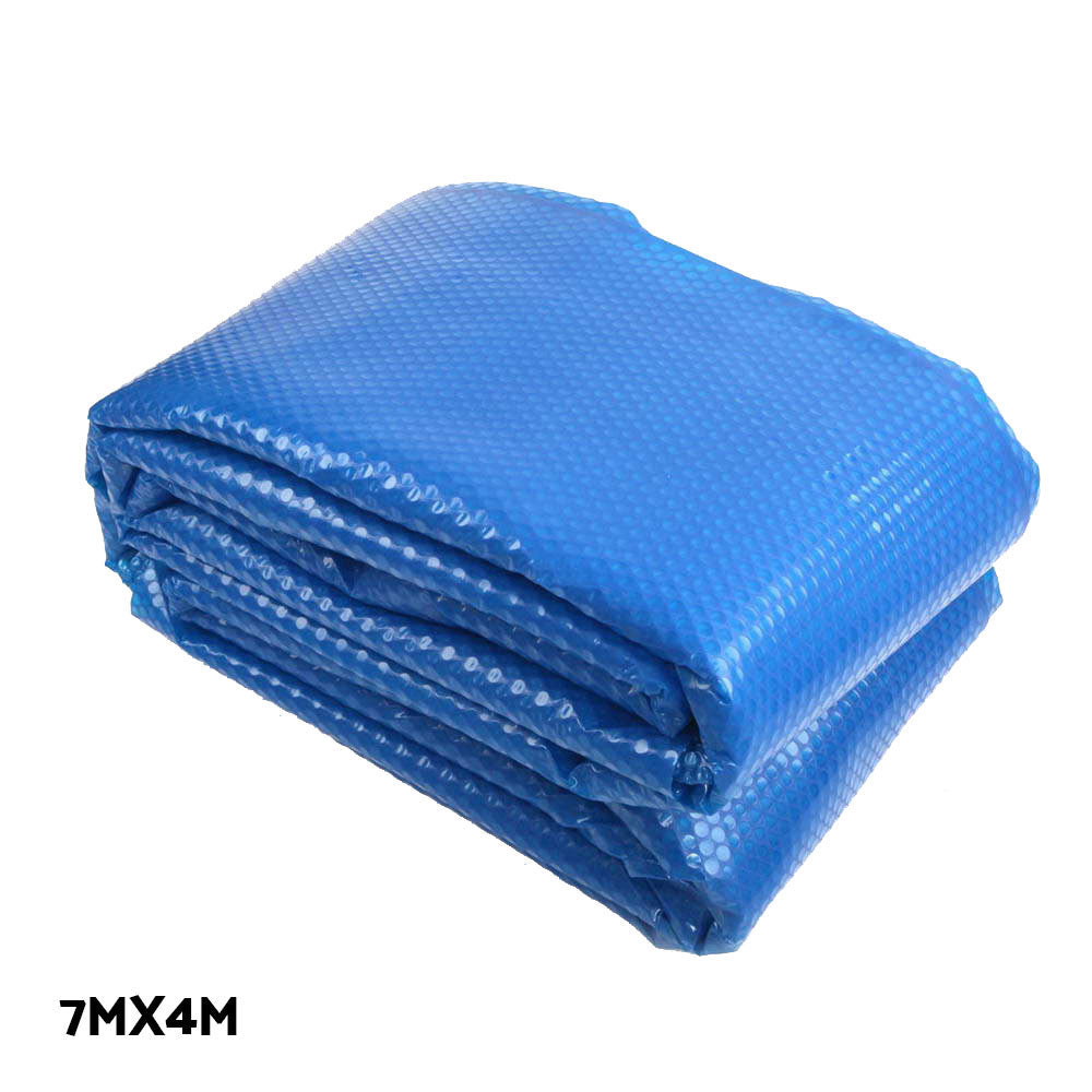 Marlook Pool Cover 500 Micron 7x4m Silver Swimming Pool Solar Blanket 4m Roller