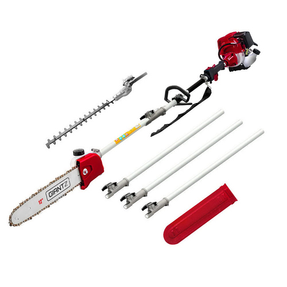Marlook 40CC Pole Chainsaw Hedge Trimmer 12in Chain Saw 4-Stroke 4.3m Long Reach