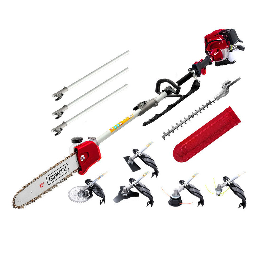Marlook 40CC Pole Chainsaw Hedge Trimmer Brush Cutter Whipper Saw 4-Stroke 7-in-1