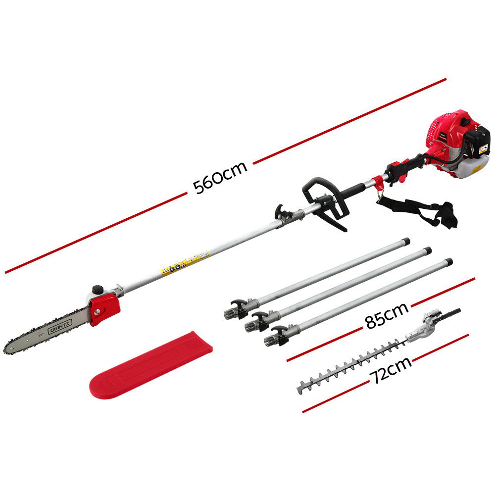 Marlook 65CC Pole Chainsaw Hedge Trimmer 12in Chain Saw 5.6m Long Reach