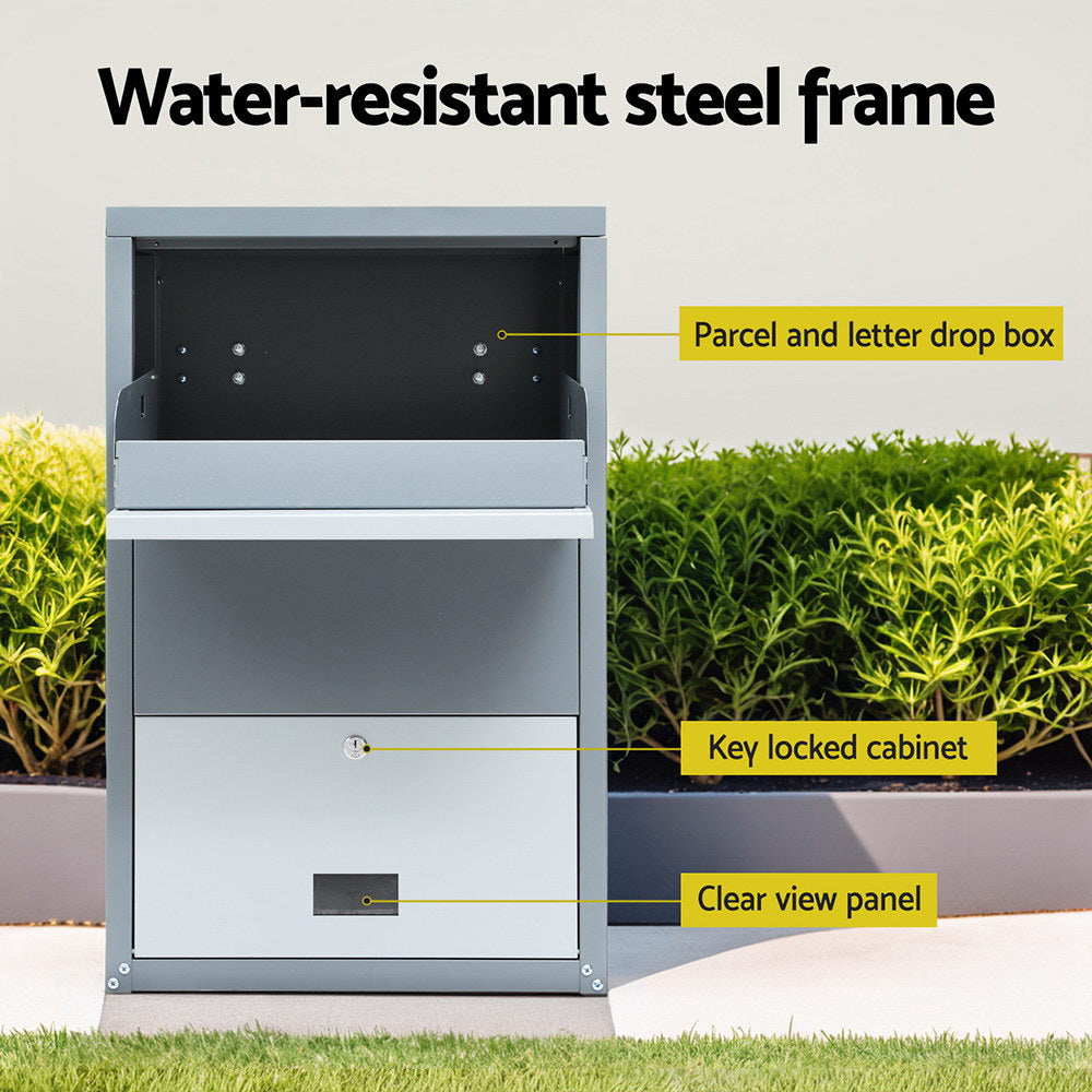 Marlook Parcel Letterbox Drop Box Package Grey