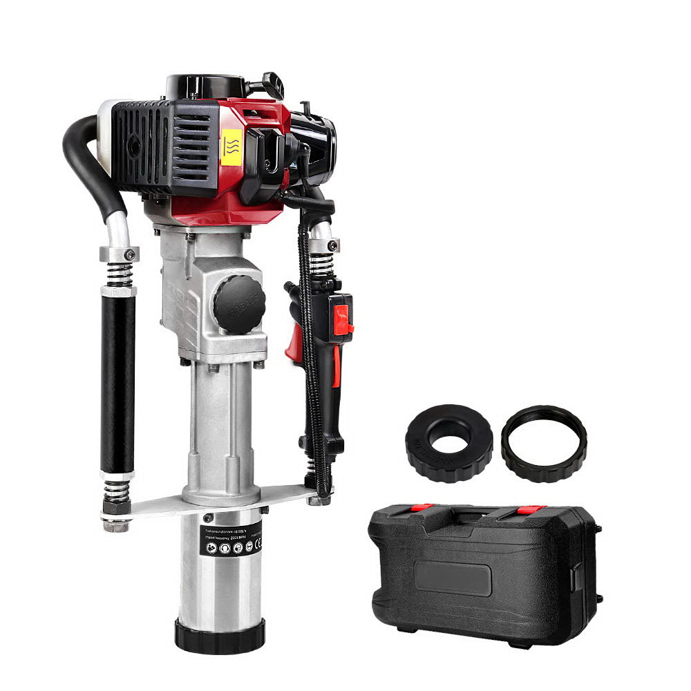 Marlook Petrol Post Driver 2-Stroke 55CC Rammer Pile Star Picket Fence Hole Red