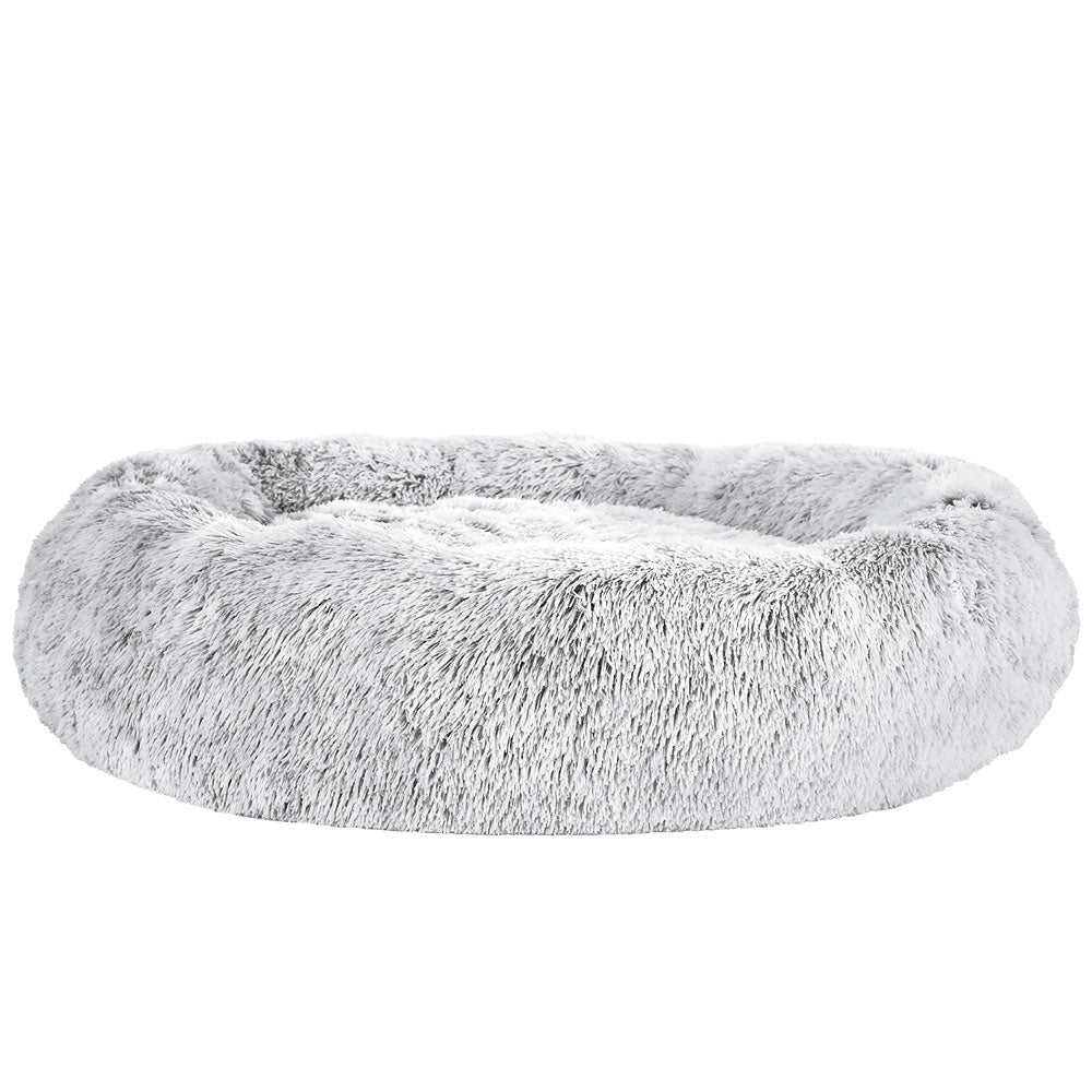 Marlook Pet Bed Dog Cat 110cm Calming Extra Large Soft Plush Light Charcoal