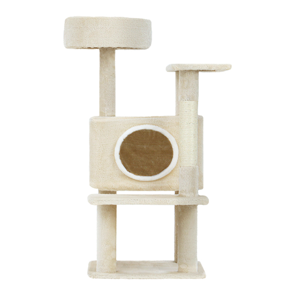 Marlook Cat Tree 90cm Scratching Post Tower Scratcher Wood Condo House Bed Trees