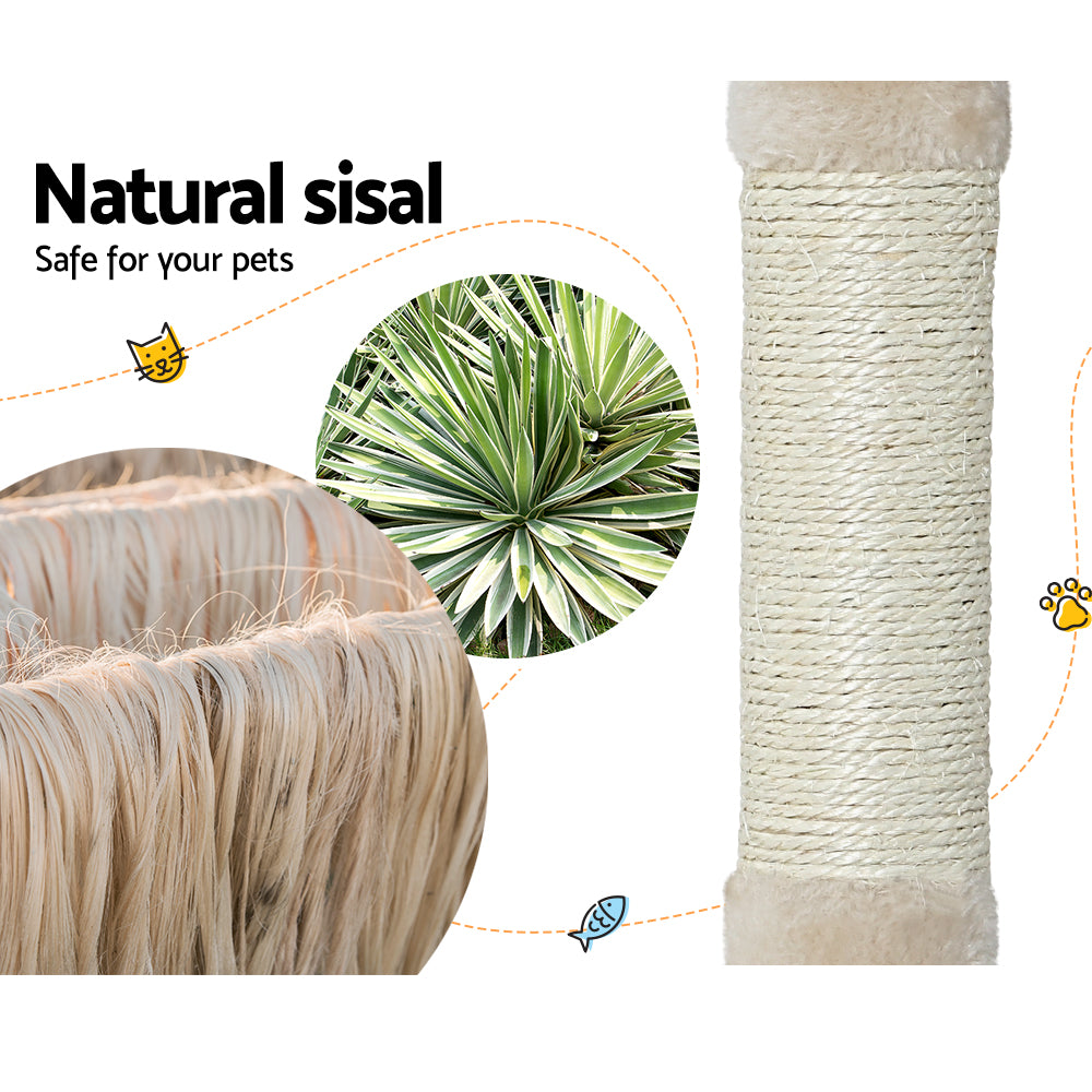 Marlook Cat Tree 90cm Scratching Post Tower Scratcher Wood Condo House Bed Trees