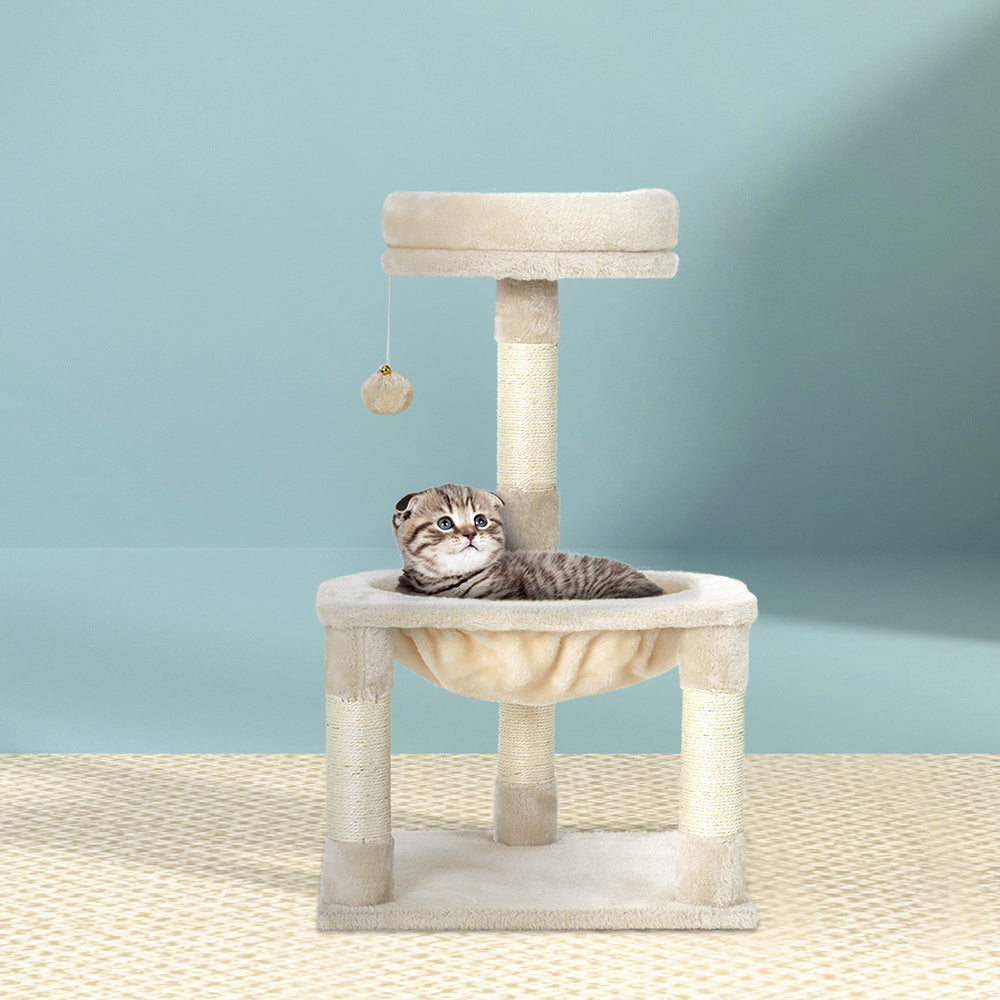 Marlook Cat Tree 69cm Scratching Post Tower Scratcher Wood Condo Toys House Bed