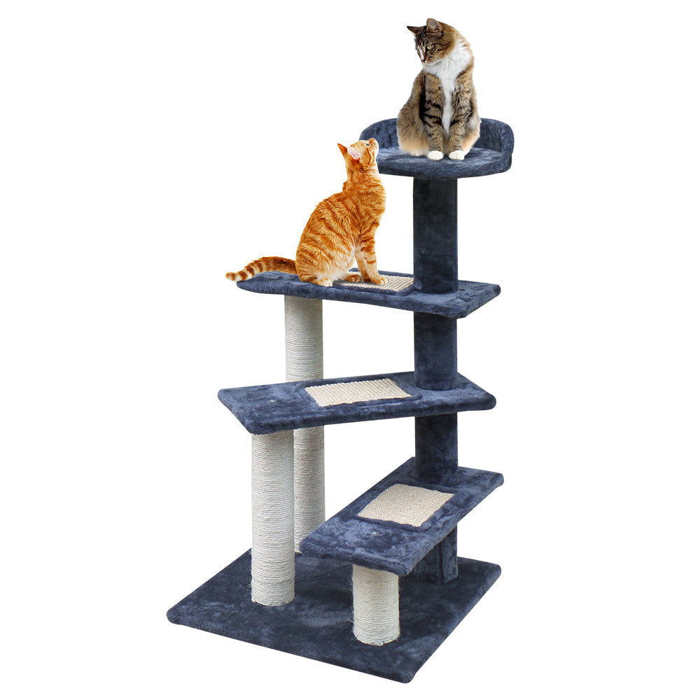Marlook Cat Tree 100cm Scratching Post Scratcher Tower Wood Condo House Trees Bed