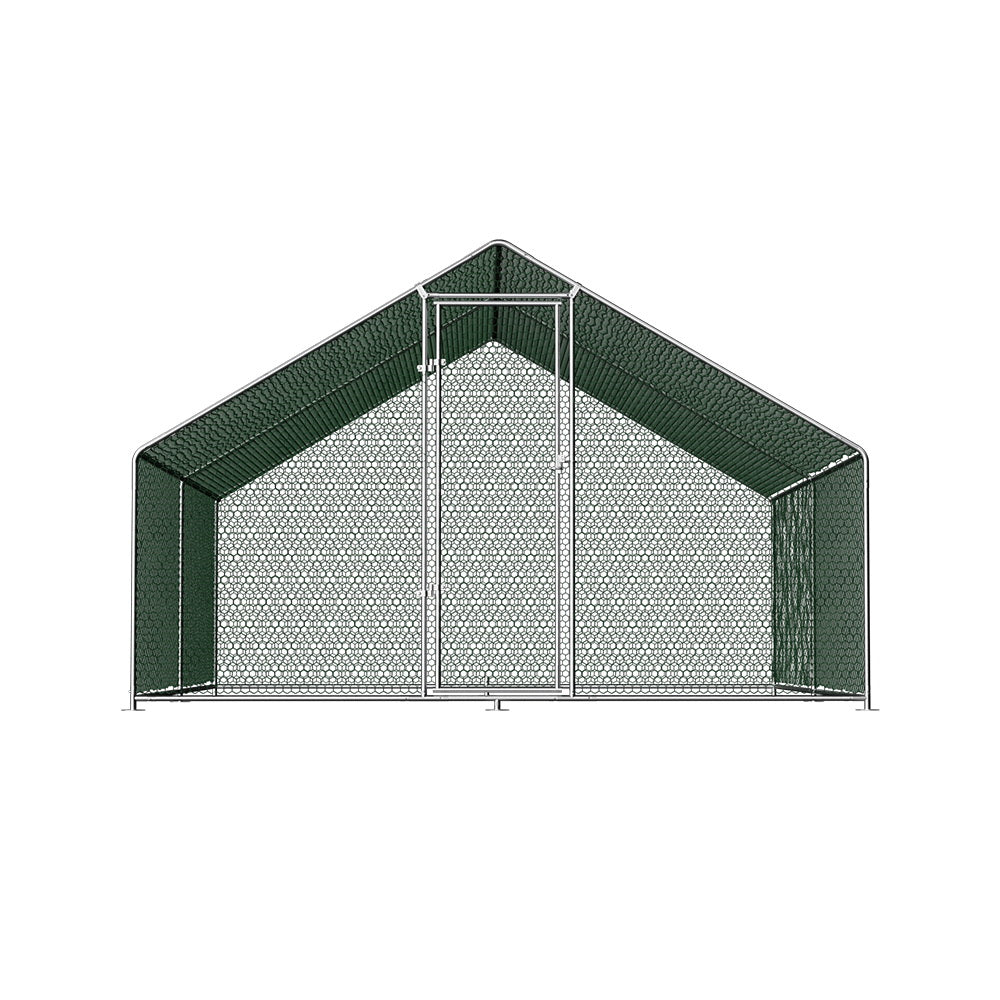 Marlook Chicken Coop Cage 3x4x2m Galvanised Steel