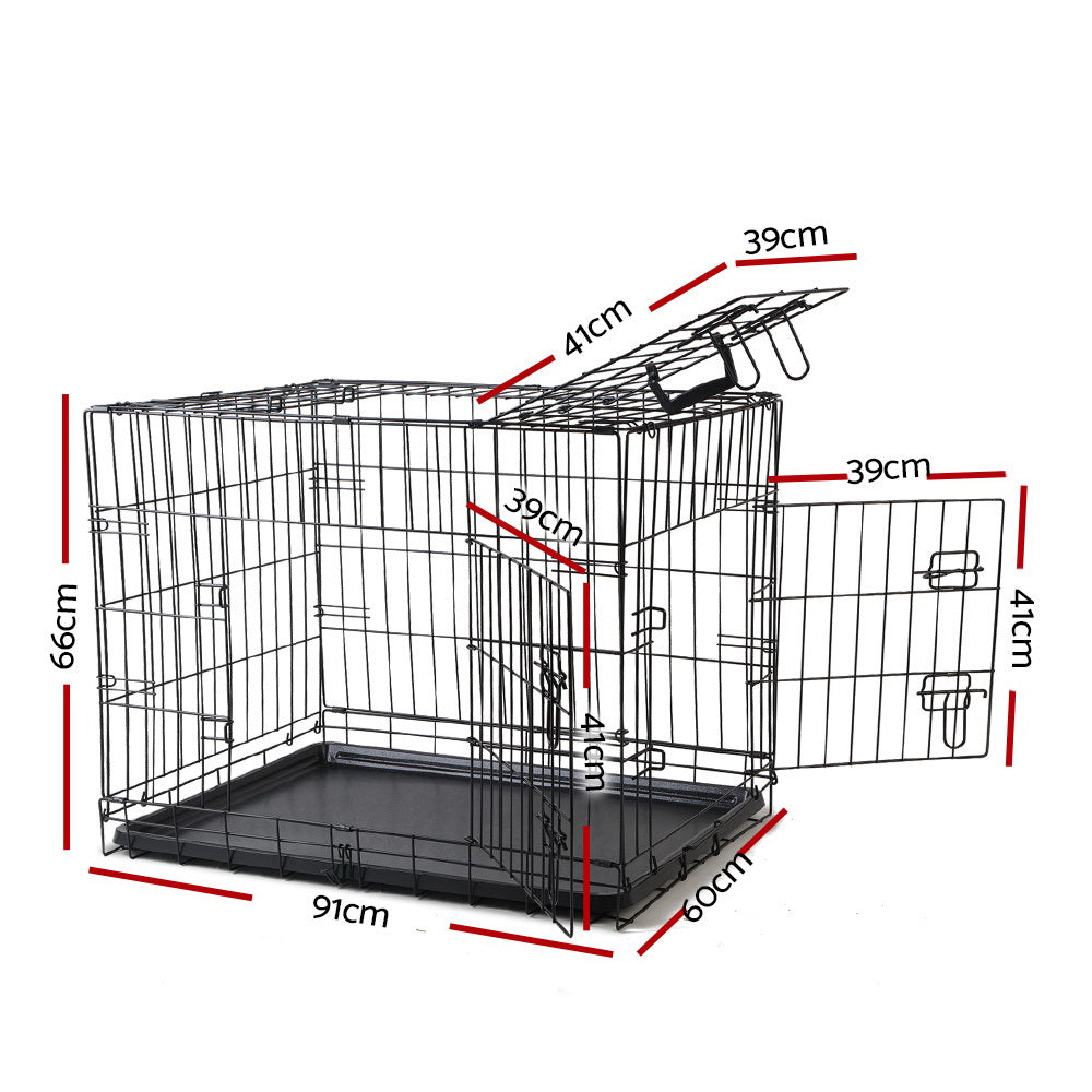 Marlook 36" Dog Cage Crate Kennel 3 Doors