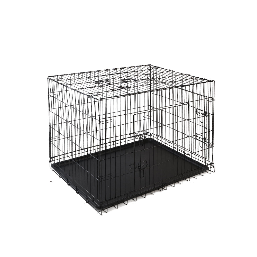 Marlook 48" Dog Cage Crate Large Kennel 3 Doors