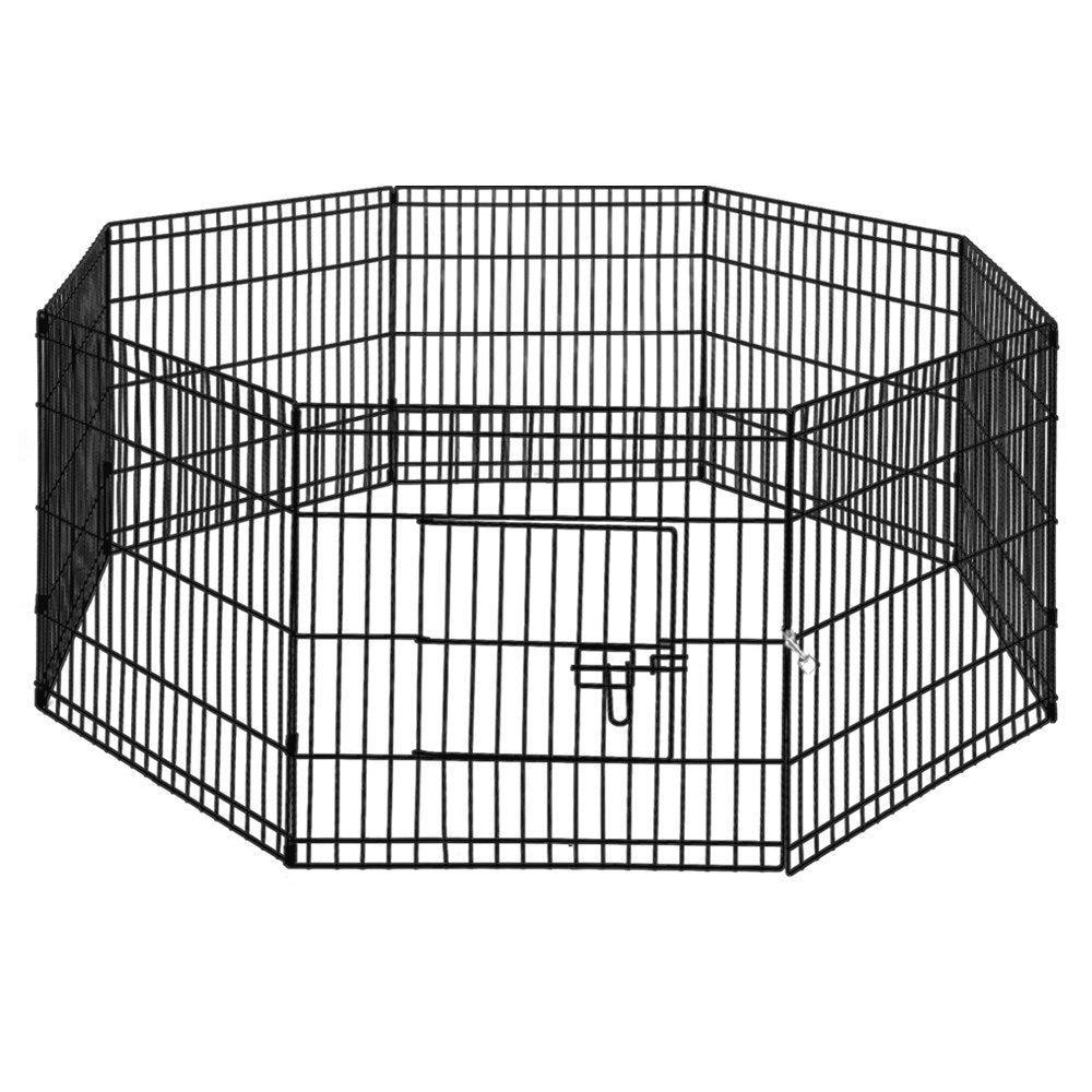 Marlook 24" 8 Panel Dog Playpen Pet Fence Exercise Cage Enclosure Play Pen