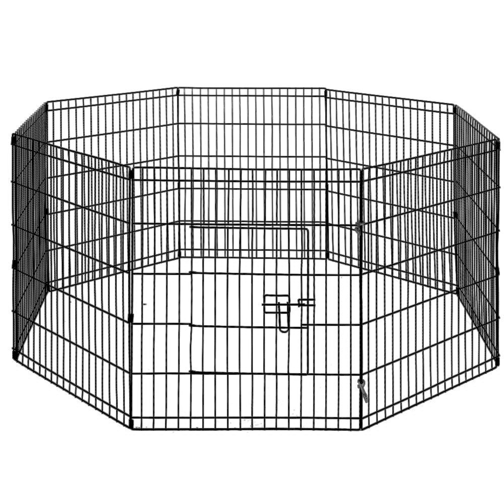 Marlook 2x30" 8 Panel Dog Playpen Pet Fence Exercise Cage Enclosure Play Pen