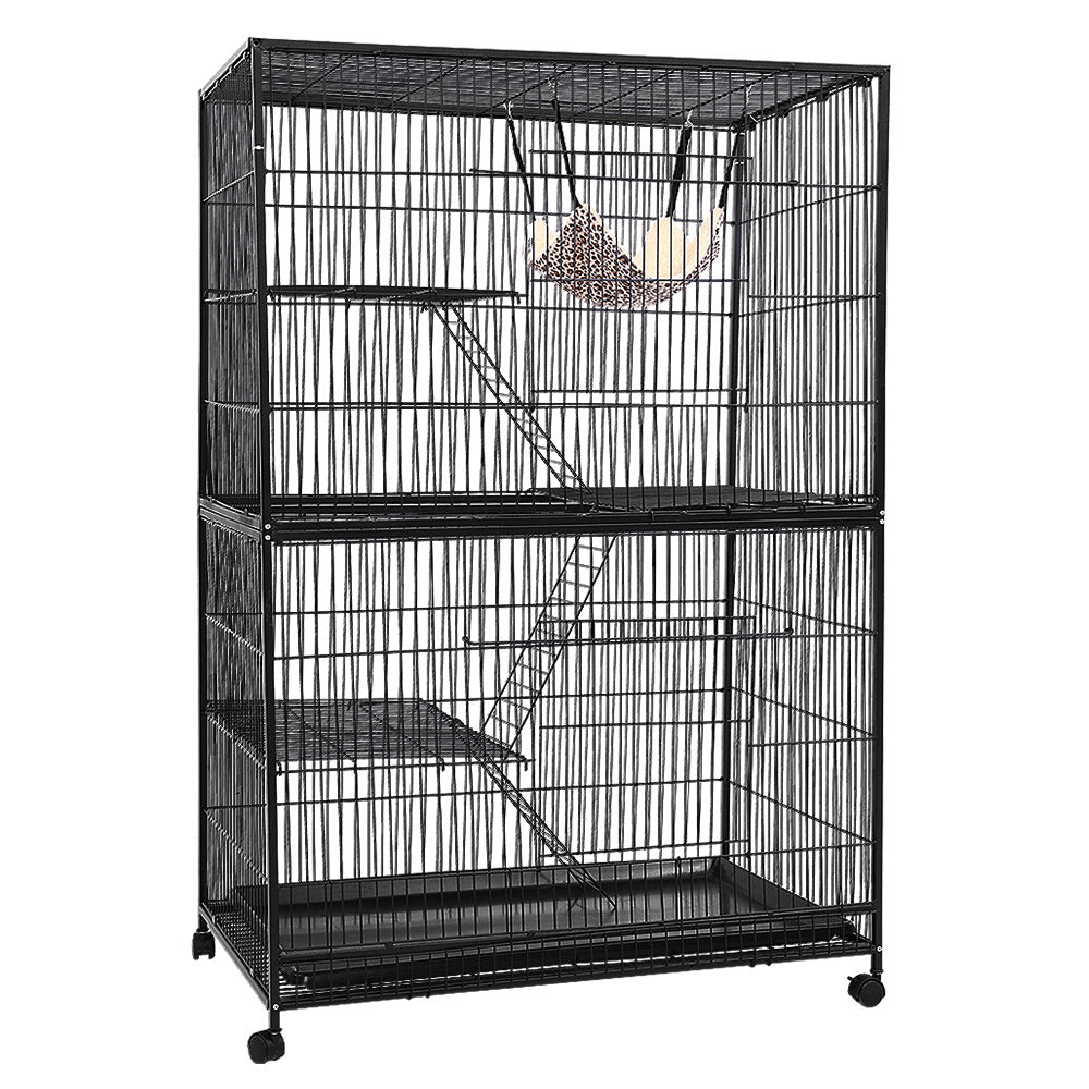 Marlook Rabbit Cage 142cm Hutch 4 Level Bird Guinea Pig Ferret
