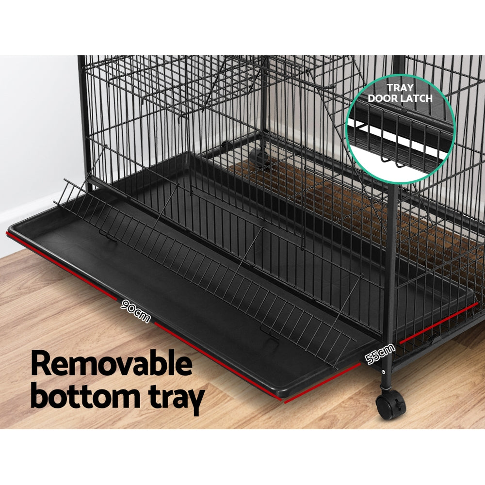 Marlook Rabbit Cage 142cm Hutch 4 Level Bird Guinea Pig Ferret