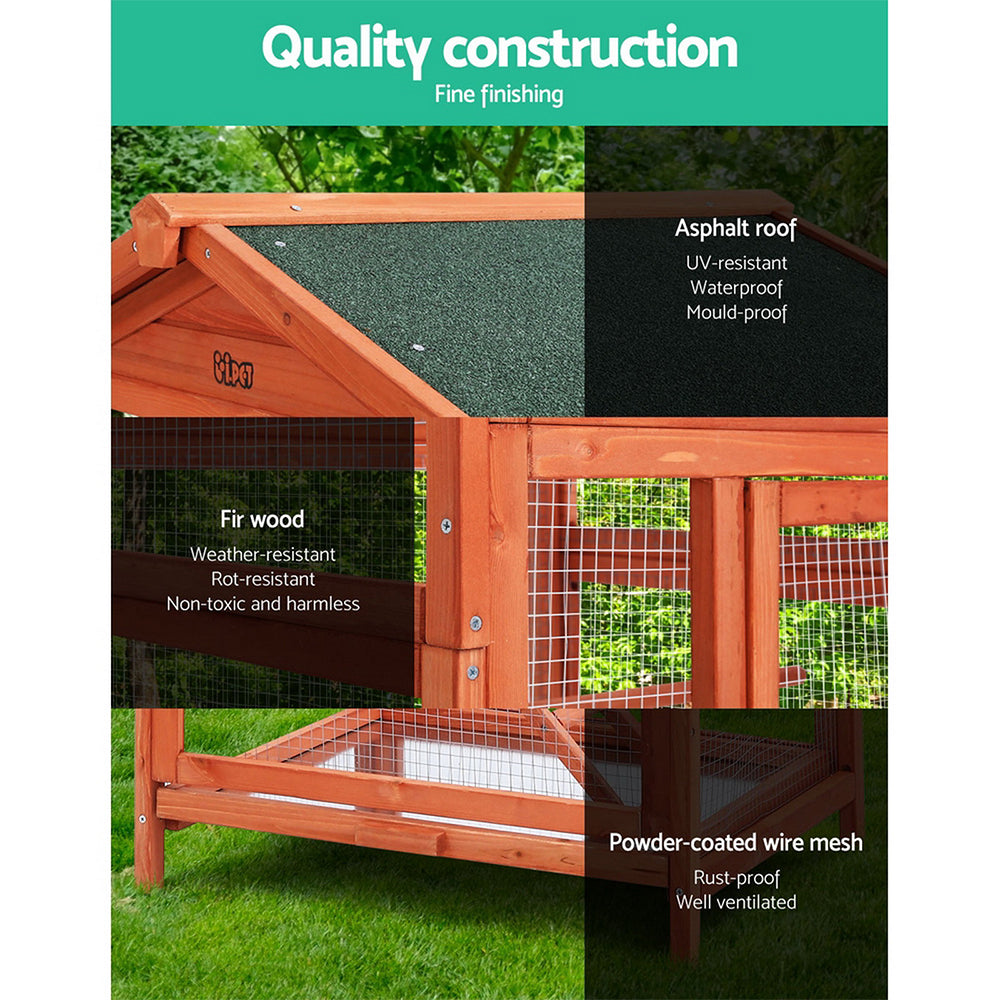 Marlook Bird Cage 72cm x 60cm x 168cm Pet Cages Large Aviary Parrot Carrier Travel Canary Wooden XL