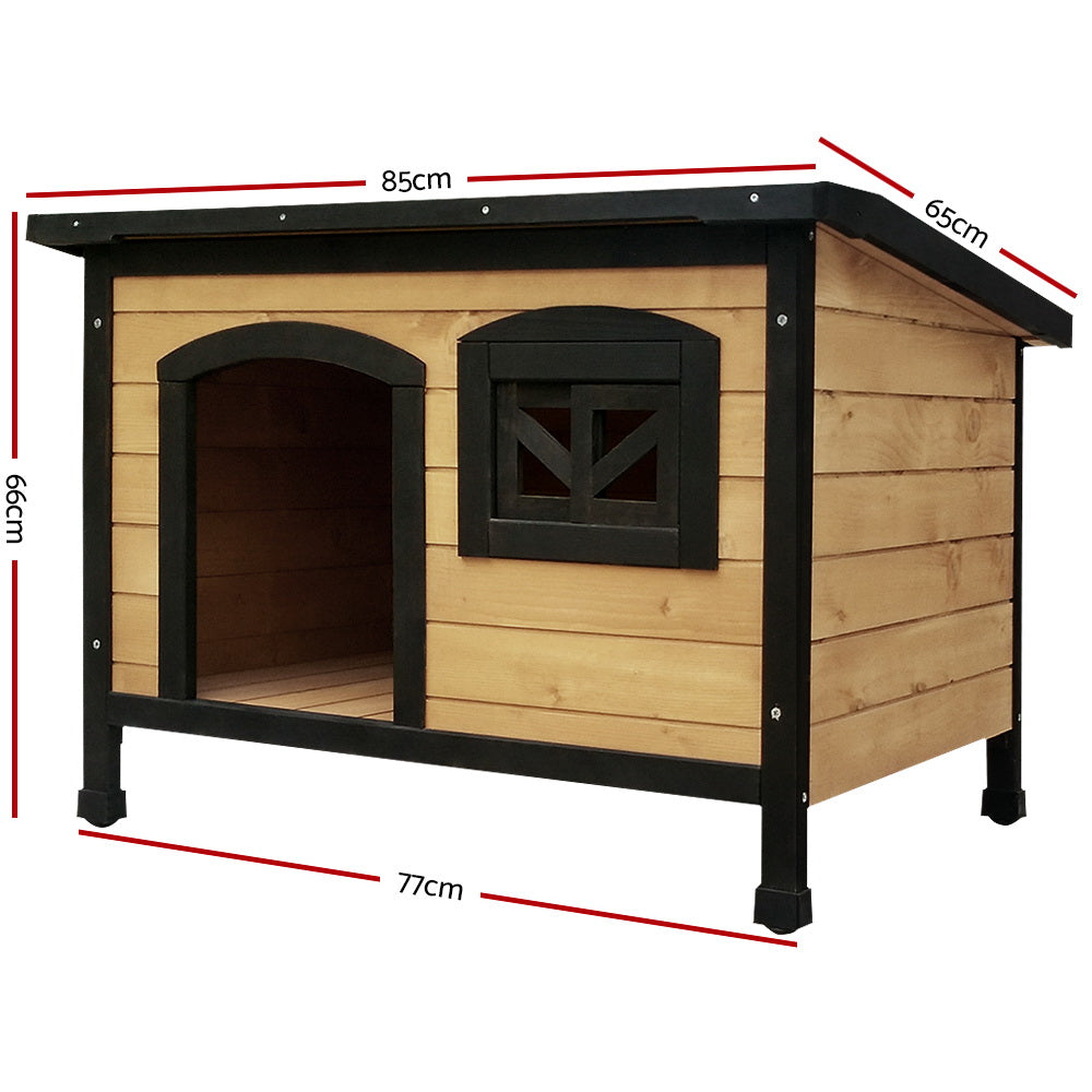 Marlook Dog Kennel Large Wooden Outdoor Indoor House Pet Puppy Crate Cabin Waterproof
